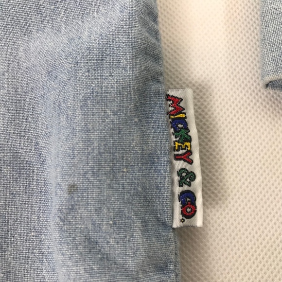 Mickey & Co vintage denim kids shirt Size small 4 - Picture 4 of 8